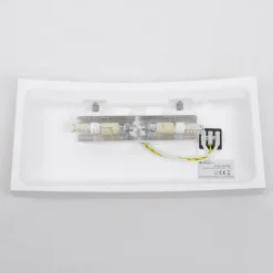 Lindby Svakt buet vegglampe Leander, malbar Discount