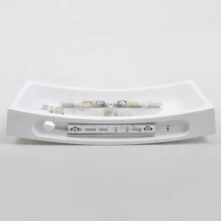 Lindby Svakt buet vegglampe Leander, malbar Discount