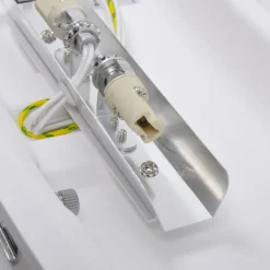 Lindby Svakt buet vegglampe Leander, malbar Discount