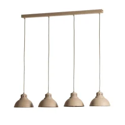 Luminex Sven hengelampe, 4 lyskilder, beige, stål| Pendellamper