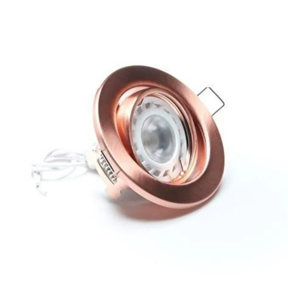 Deko-Light Svingbar 68er LV monteringsring i børstet kobber