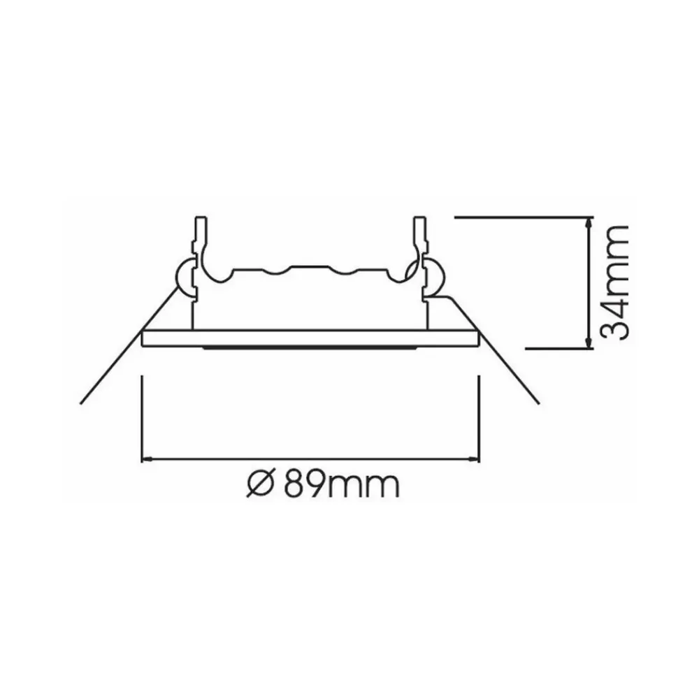 Deko-Light Svingbar 68er LV monteringsring i børstet kobber