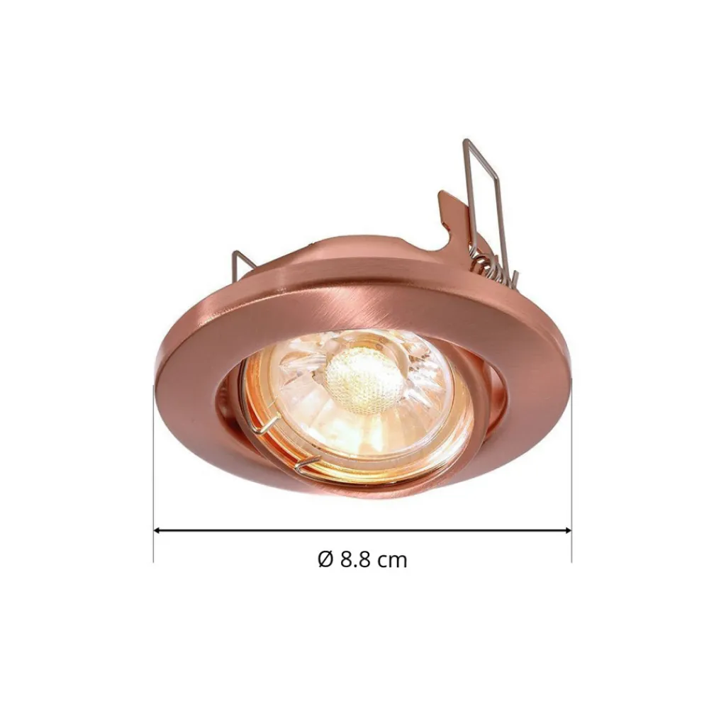 Deko-Light Svingbar 68er LV monteringsring i børstet kobber