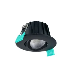 Sylvania innfellingslampe Obico 68, svart, IP65, CCT, dimbar Best