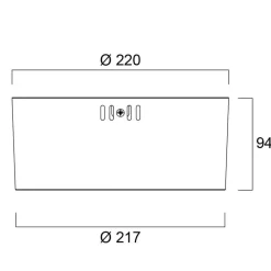 Sylvania LED-downlight Insaver Slim, hvit, Ø 22 cm, 840| Butikkbelysning
