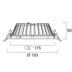 Sylvania LED-downlight Insaver Slim, Ø 17,5 cm, 840 New
