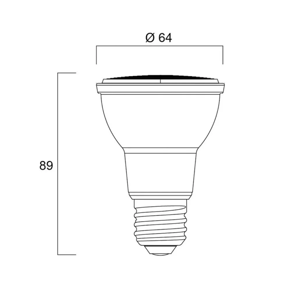 Sylvania LED-reflektorpære E27 7,2W PAR20 3000K dimbar 36° 540lm| E27 Pærer