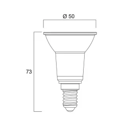 Sylvania LED-reflektorpære E14 4,5W PAR16 4000K 36° 345lm| E14 Pærer