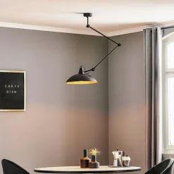 ALDEX Taklampe 808 justerbar 1 lyskilde svart/gull| Taklamper