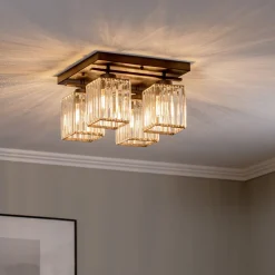 Avonni Taklampe AV-1795-4BSY 4 lyskilder, firkantet, svart Best