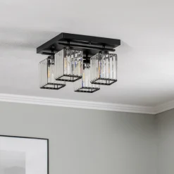 Avonni Taklampe AV-1795-4BSY 4 lyskilder, firkantet, svart Best