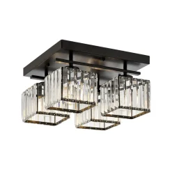 Avonni Taklampe AV-1795-4BSY 4 lyskilder, firkantet, svart Best