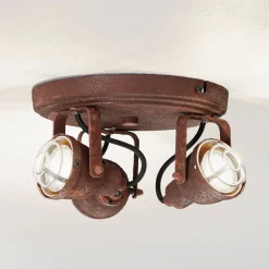 Brilliant Taklampe Bente rust rund 3 lyskilder New