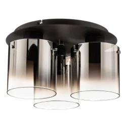 Brilliant Taklampe Beth med røykglass, 3 lyskilder Outlet