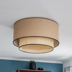 Duolla Taklampe Big Boho, rotting, beige/svart New