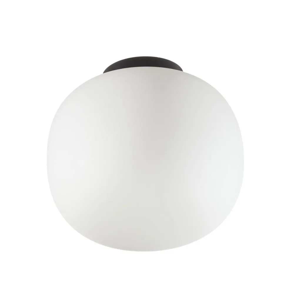 miloox by Sforzin Taklampe Bombo av melkeglass Ø 19 cm