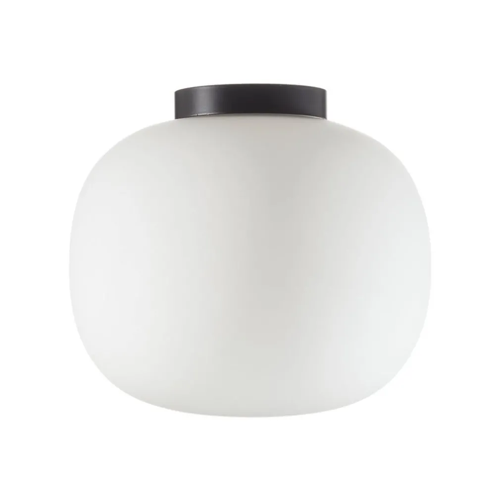 miloox by Sforzin Taklampe Bombo av melkeglass Ø 19 cm