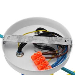 HELAM Taklampe Cambridge, 6 lyskilder oransje-rød-turkis| Taklamper