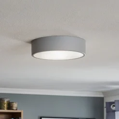 TEMAR LIGHTING Taklampe Cleo 300, Ø 30 cm grå| Design- Og Hotellbelysning|Taklamper