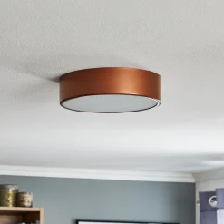 TEMAR LIGHTING Taklampe Cleo 300, Ø 30 cm kobber Best