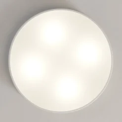 TEMAR LIGHTING Taklampe Cleo, Ø 50 cm, IP20, hvit, metall, E27| Design- Og Hotellbelysning|Taklamper