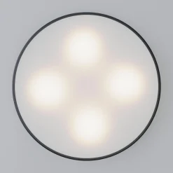 TEMAR LIGHTING Taklampe Cleo, Ø 50 cm, IP20, svart, metall, E27 Outlet