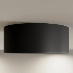 TEMAR LIGHTING Taklampe Cleo, Ø 20 cm, IP20, svart, metall, E27 Discount