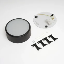 TEMAR LIGHTING Taklampe Cleo, Ø 20 cm, IP20, svart, metall, E27 Discount