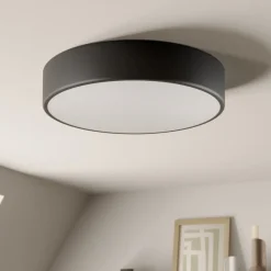 TEMAR LIGHTING Taklampe Cleo, Ø 40 cm, IP20, svart, metall, E27| Design- Og Hotellbelysning|Taklamper