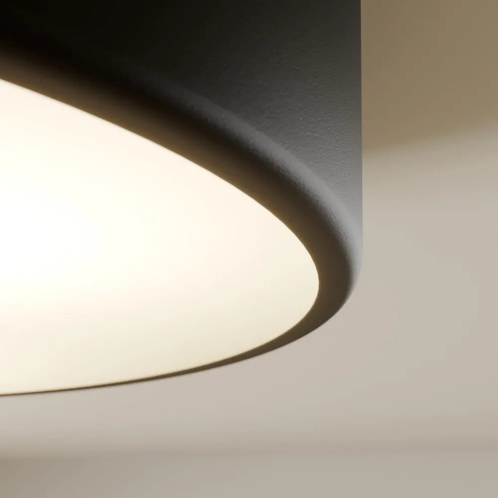 TEMAR LIGHTING Taklampe Cleo, Ø 40 cm, IP20, svart, metall, E27| Design- Og Hotellbelysning|Taklamper