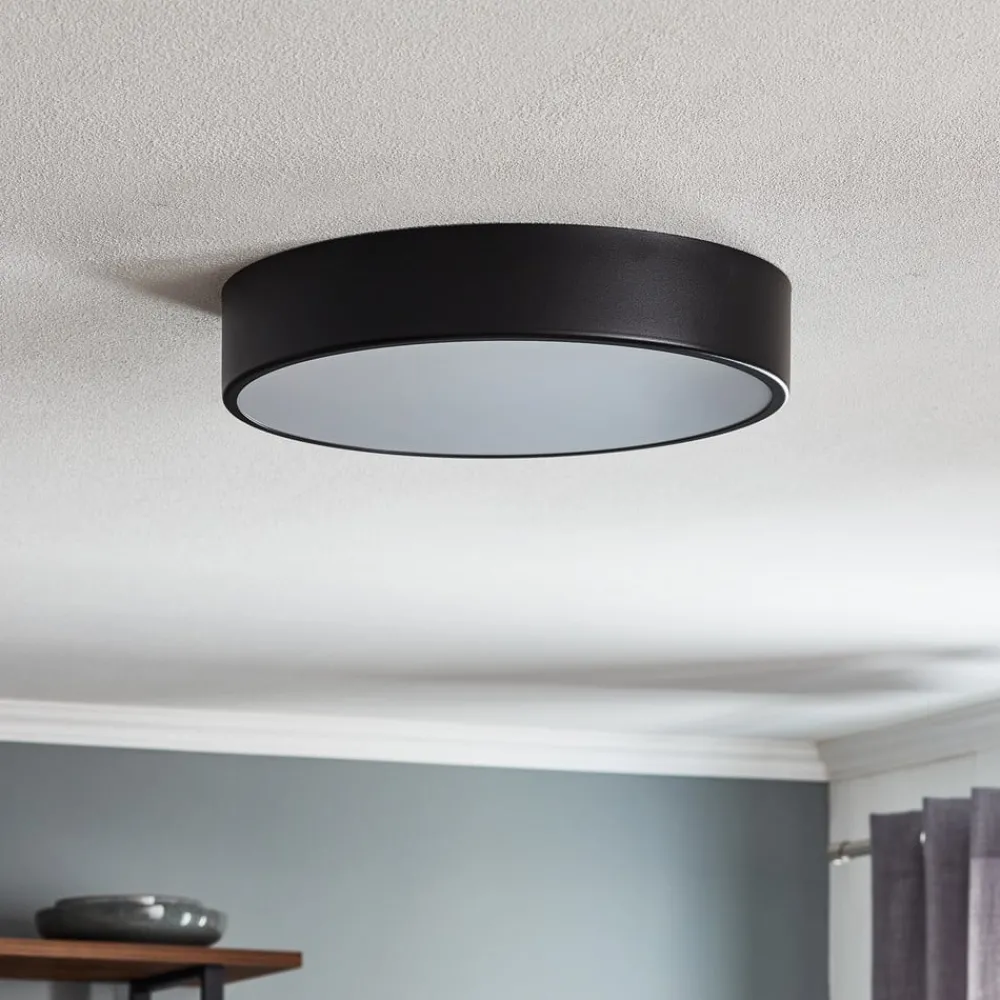 TEMAR LIGHTING Taklampe Cleo 400, IP54, Ø 40 cm svart| Design- Og Hotellbelysning|Taklamper