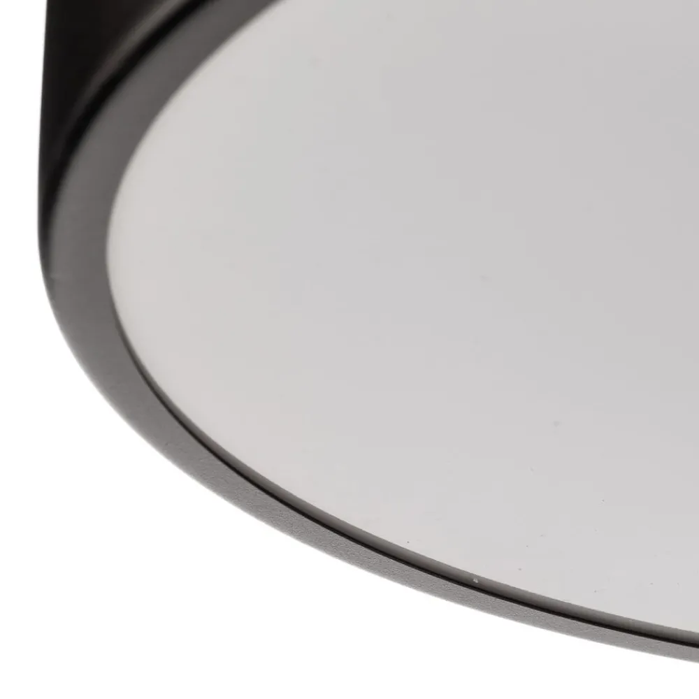 TEMAR LIGHTING Taklampe Cleo 400, IP54, Ø 40 cm svart| Design- Og Hotellbelysning|Taklamper