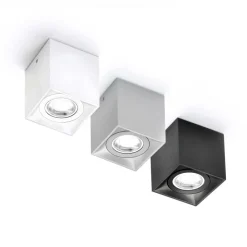 Milan Iluminación Taklampe Dau Spot med terningform hvit Hot