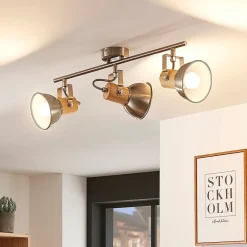 Lindby Taklampe Dennis med tre, 3 lyskilder, avlang Best