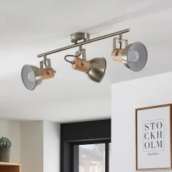 Lindby Taklampe Dennis med tre, 3 lyskilder, avlang Best