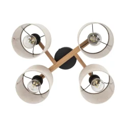 TK Lighting Taklampe Deva, 4 lyskilder, tekstil| Taklamper