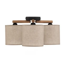 TK Lighting Taklampe Deva, tekstil, 3 lyskilder Best