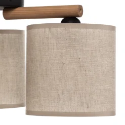 TK Lighting Taklampe Deva, tekstil, 3 lyskilder Best