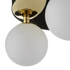 Argon Taklampe Fatis Opalglas/messing 3 lyskilder rund Clearance