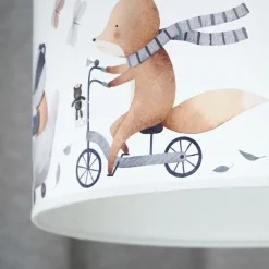 Duolla Taklampe Ferdi Kids, tekstil, hvit, fargerik Sale