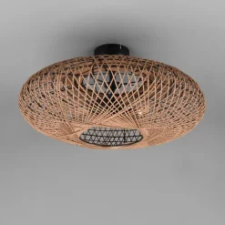 Trio Lighting Taklampe Hedda av sisal og metall| Design- Og Hotellbelysning|Taklamper