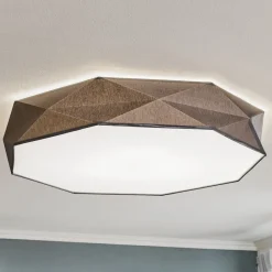 TK Lighting Taklampe Kantoor New, Ø 88 cm, grå| Taklamper