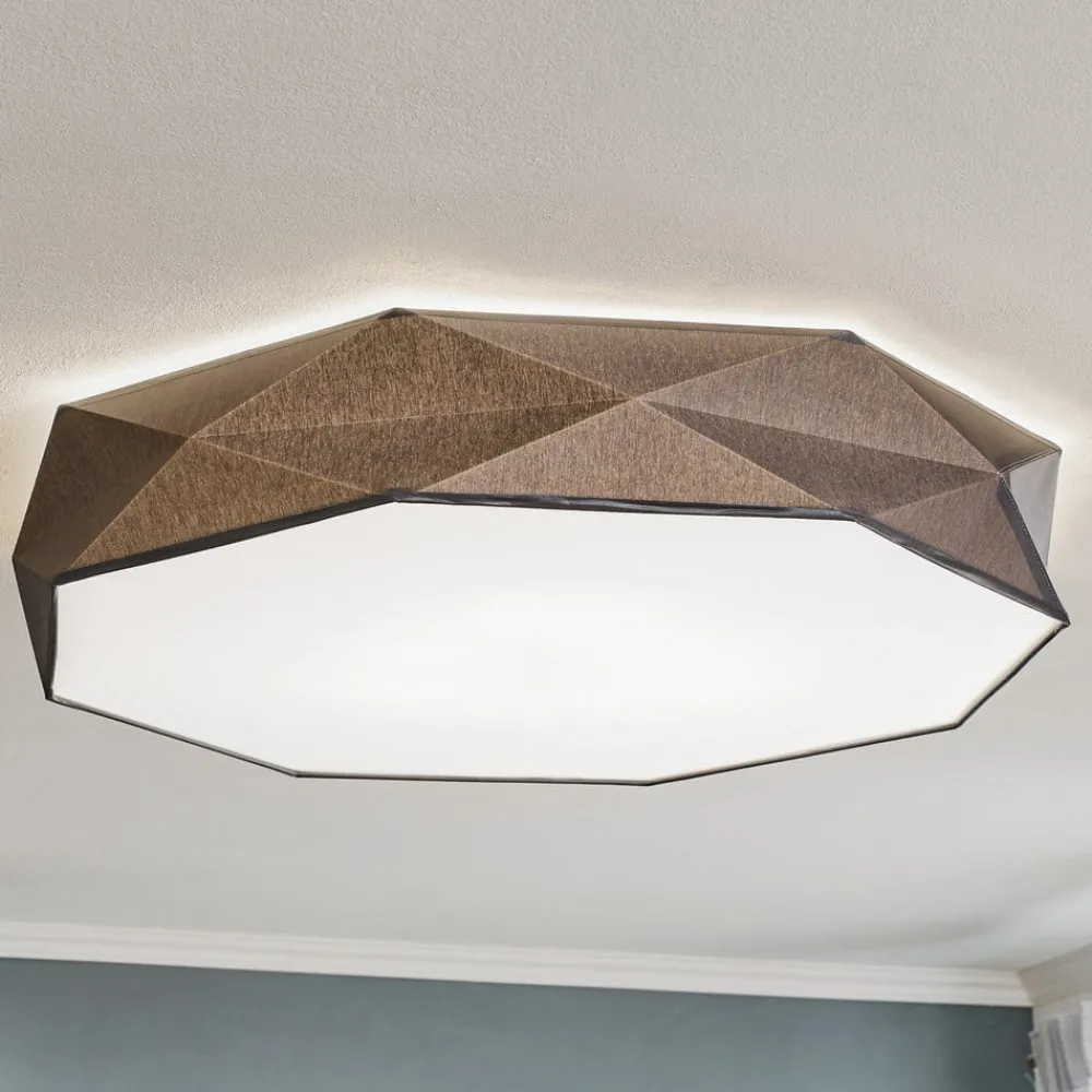 TK Lighting Taklampe Kantoor New, Ø 88 cm, grå| Taklamper