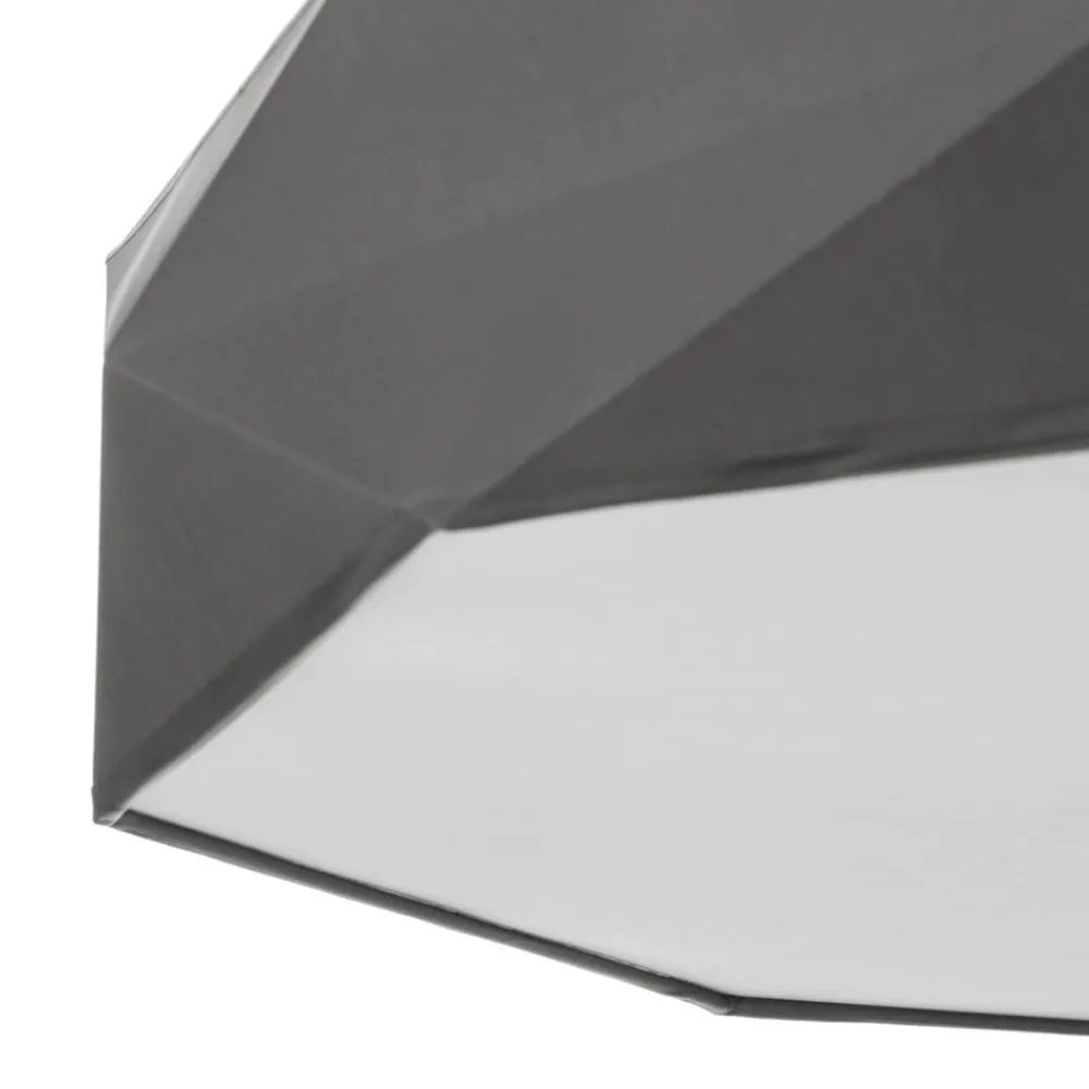 TK Lighting Taklampe Kantoor New, Ø 88 cm, grå| Taklamper