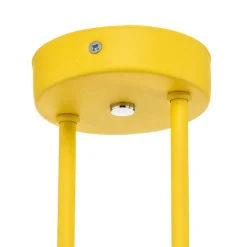 Argon Taklampe Mado i stål, gul, 2 lyskilder Discount