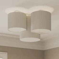 TK Lighting Taklampe Mona med 3 lyskilder, hvit| Taklamper