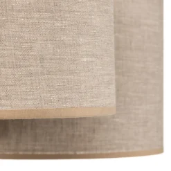 TK Lighting Taklampe Mona Nature, 5 lyskilder, naturfarget lin