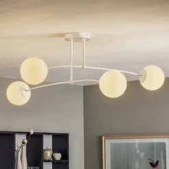 EMIBIG LIGHTING Taklampe Pregos 4, 4 lyskilder, hvit