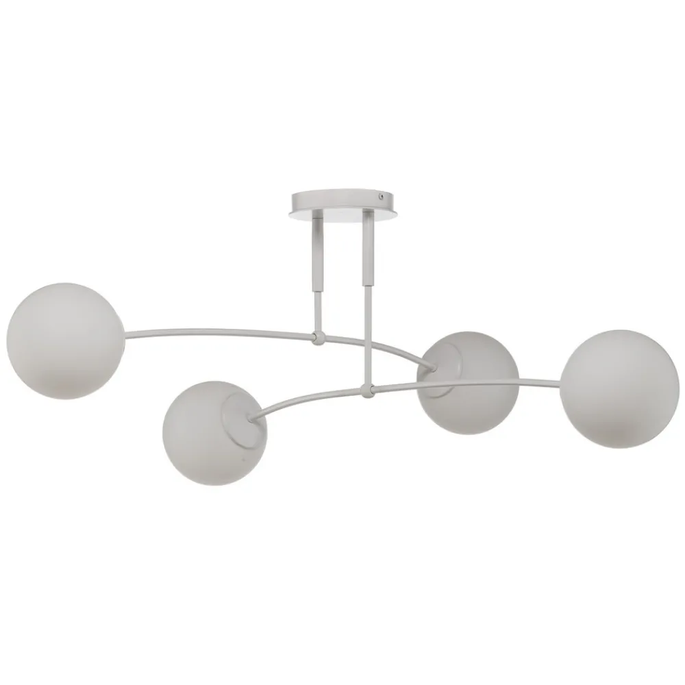 EMIBIG LIGHTING Taklampe Pregos 4, 4 lyskilder, hvit