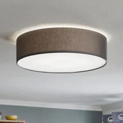 TK Lighting Taklampe Rondo, grå Ø 45 cm